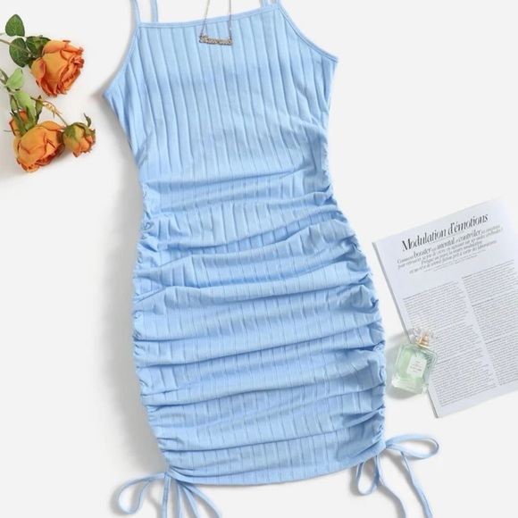 Drawstring side rib-knit - Picture 1 of 6